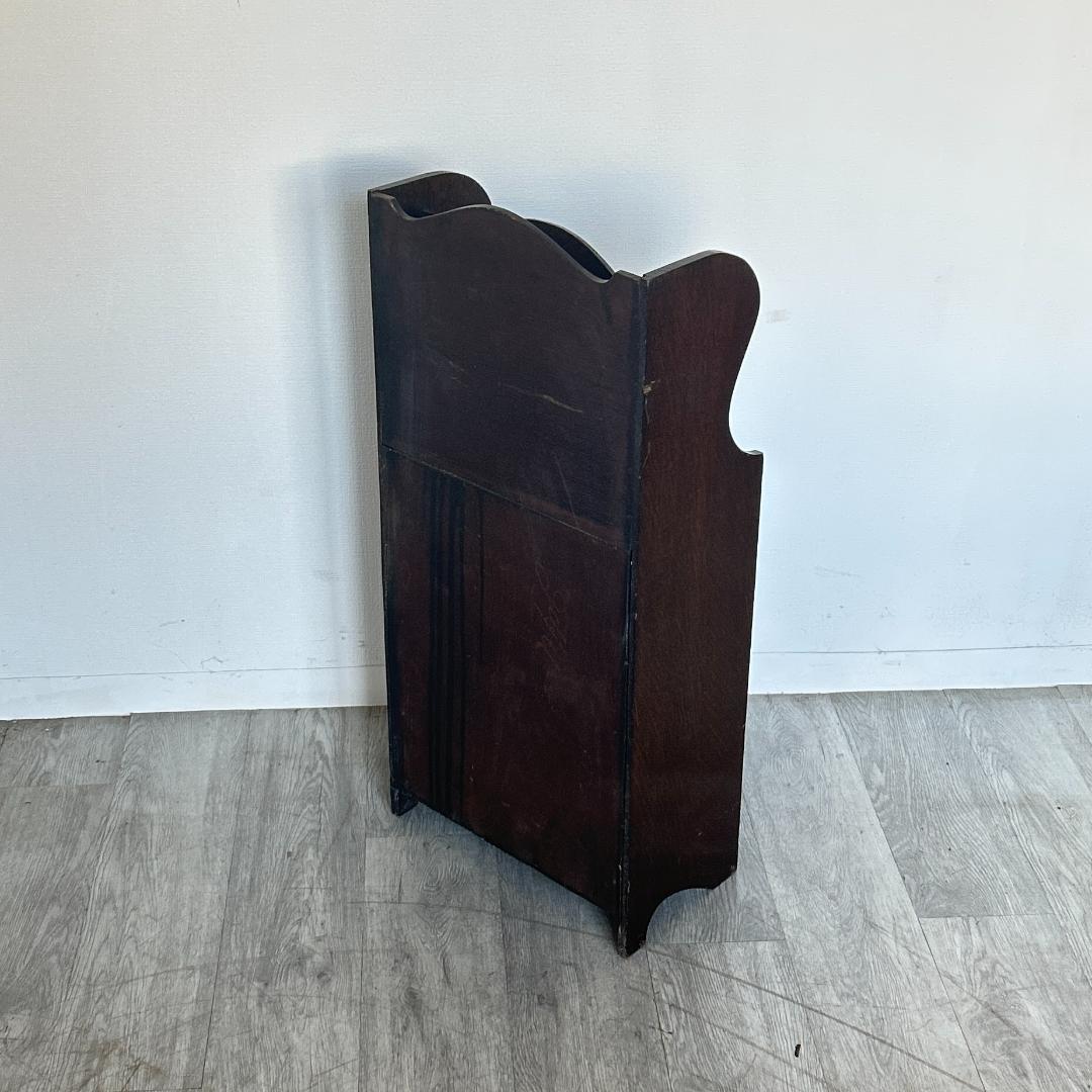 イギリス アンティーク家具 マガジンラック オーク材 1930年頃 936A