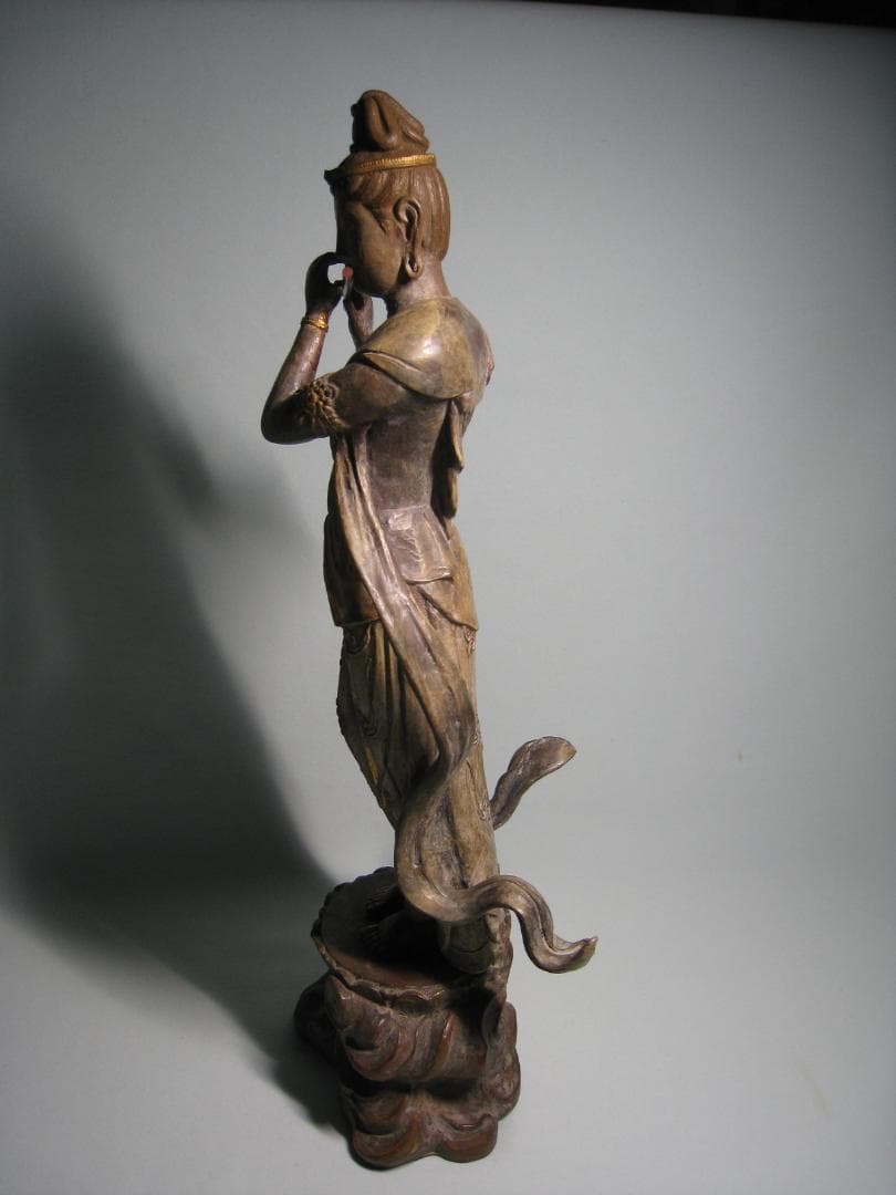 音声菩薩像 　喜多敏勝 ブロンズ製　　天上の音色