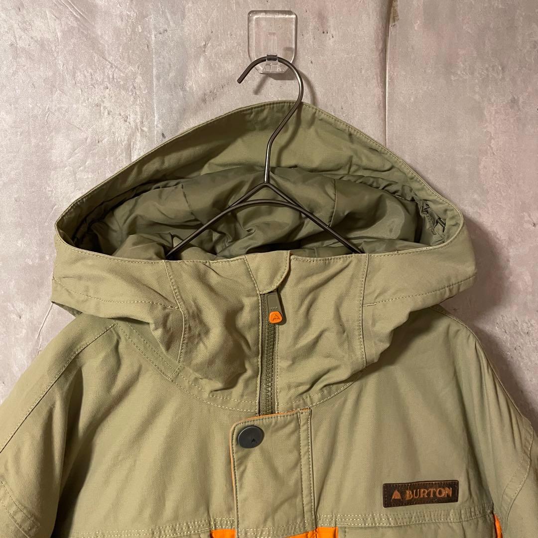 Burtonバートンスキーウェアスノーボードジャケットパーカーベージュオレンジ