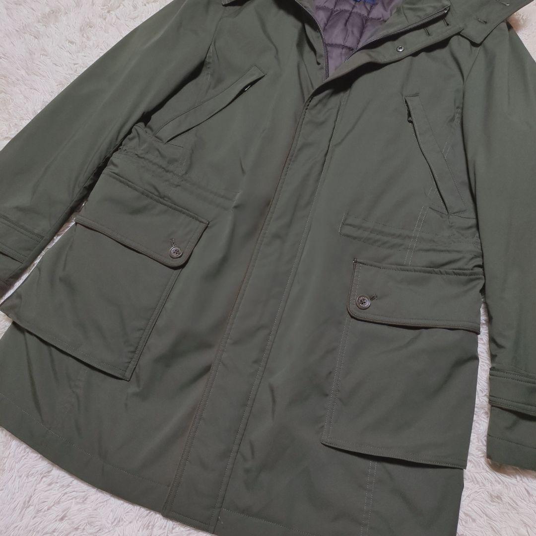 極美品！J.PRESS　ロングモッズコート　LLサイズ　ライナー付き　カーキ