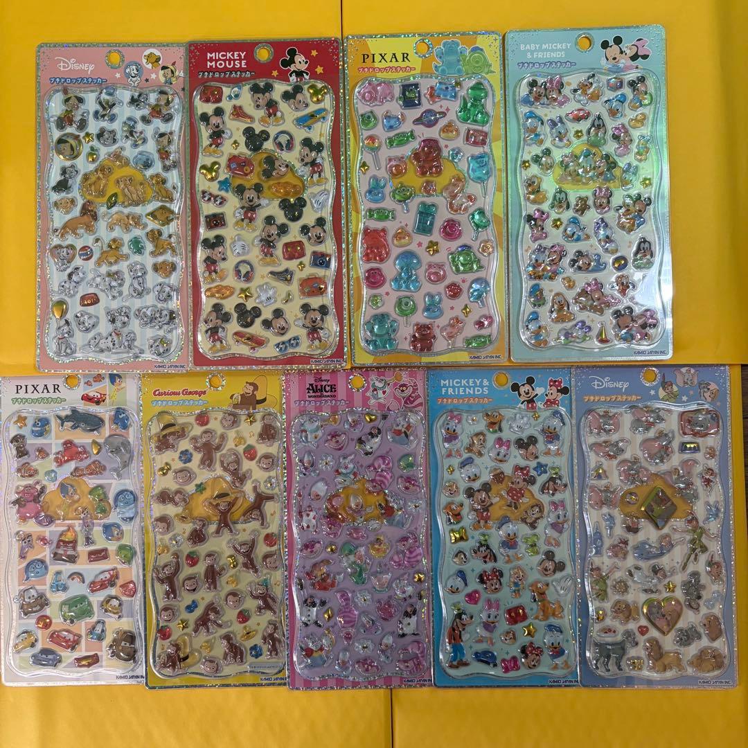 【正規品】プチドロップステッカー　ディズニー　9種セット