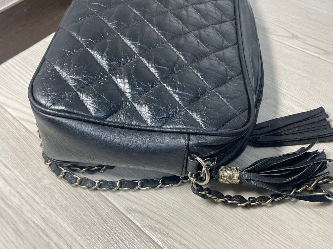 ジャンク　CHANEL ブラック キルティング ショルダーバッグ　ノベルティ