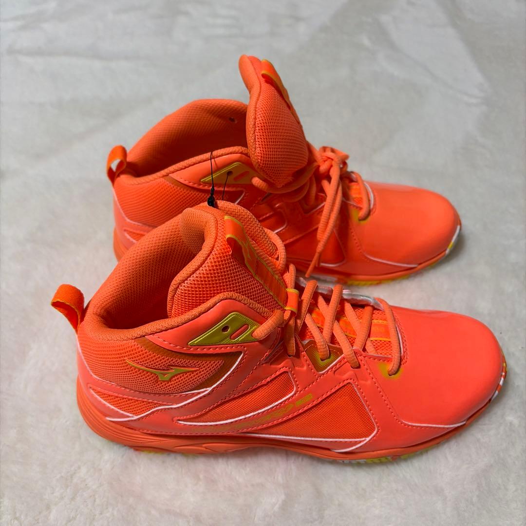 ミズノ ウエーブダイバースLG4 Ltd オレンジ×イエロー×ホワイト24.5㌢