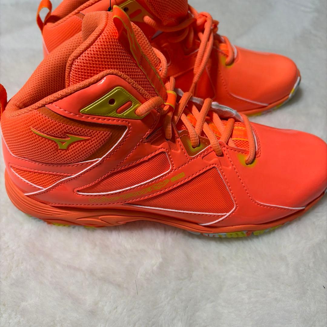 ミズノ ウエーブダイバースLG4 Ltd オレンジ×イエロー×ホワイト24.5㌢