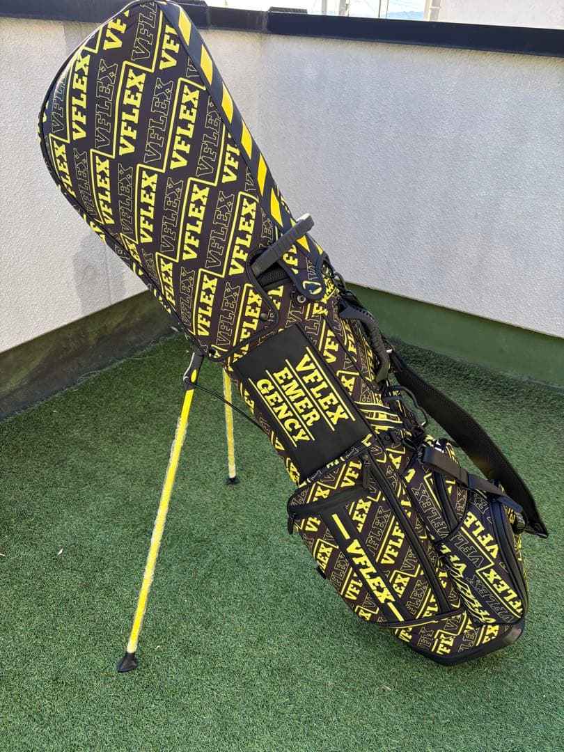 Ｖフレックス　スタンド　キャディバッグ　ゴルフバッグ　新品　ブラック　イエロー