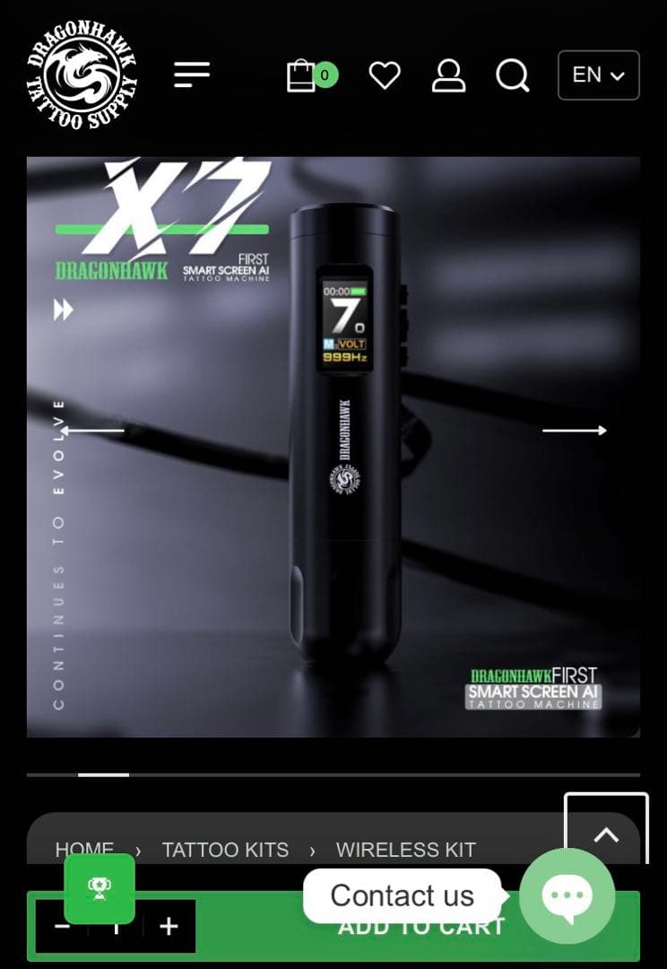 その他 Dragon hawk X7 wireless tattoo machine