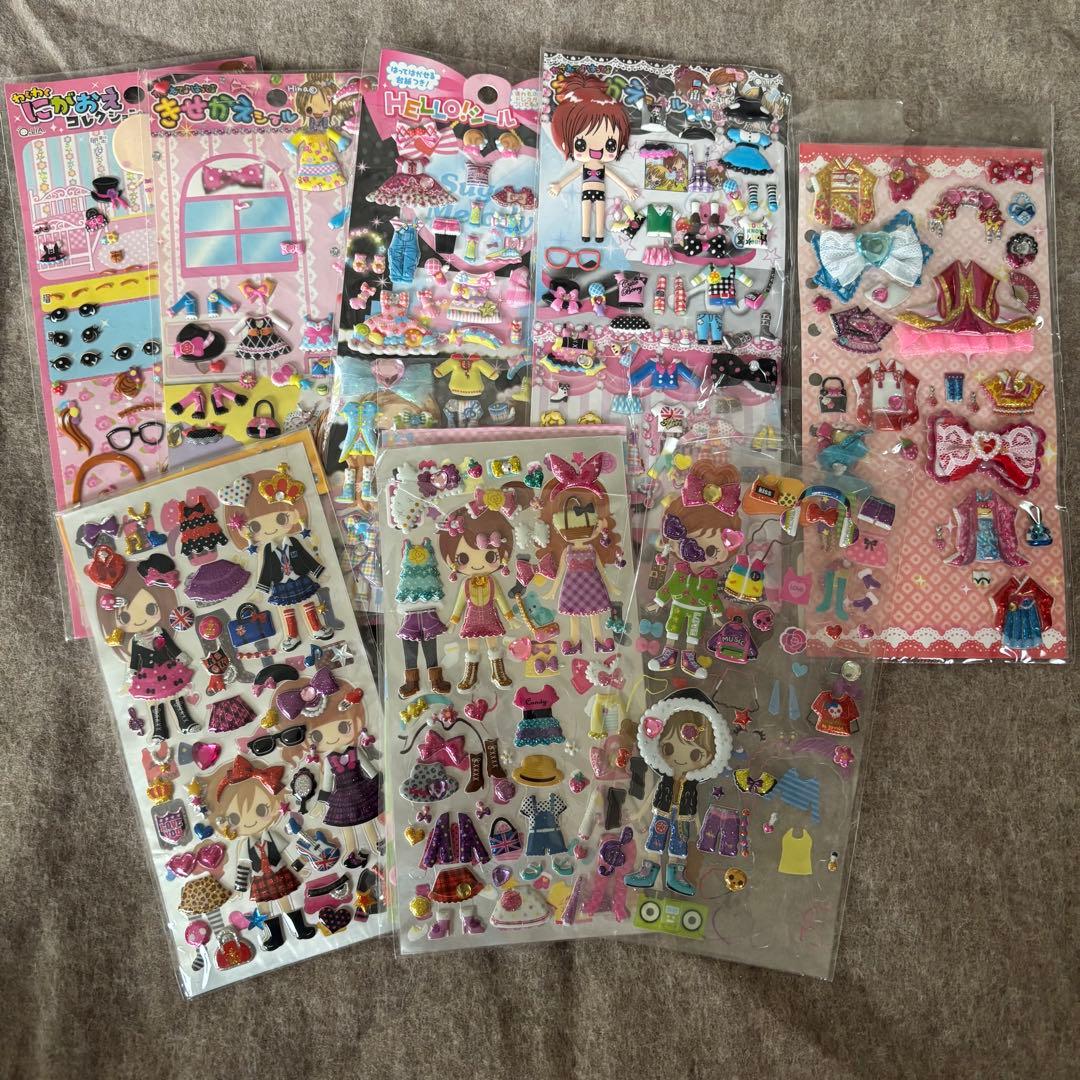 平成レトロ　着せ替えシール　まとめ売り