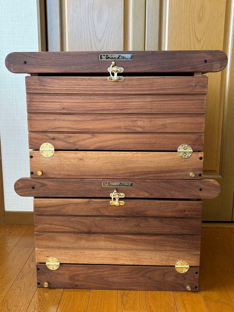 igt ウォルナット シェルフコンテナ　韓国　約36リットル