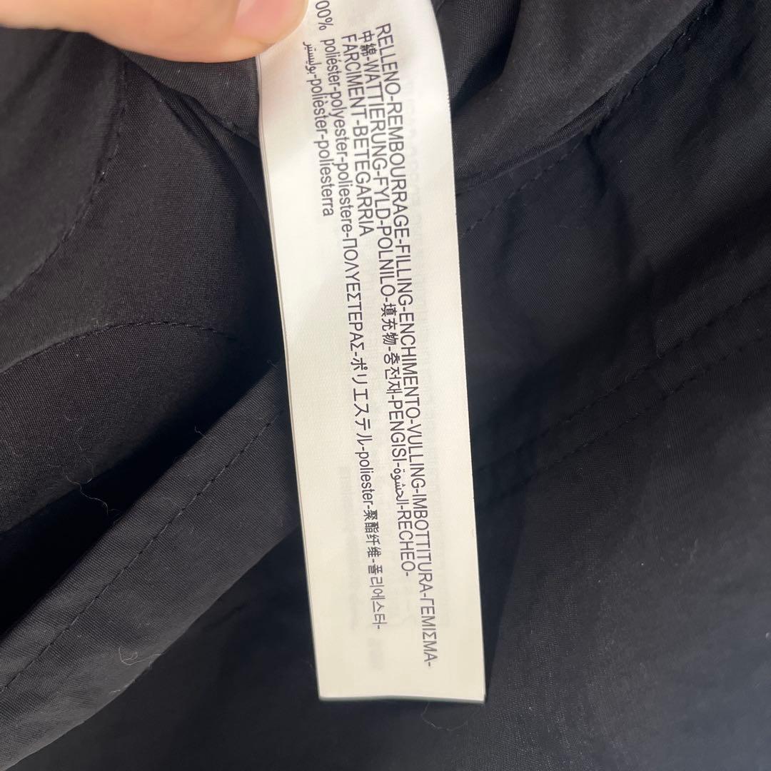 ZARA ブラック モッズコート　キルティングインナー付き