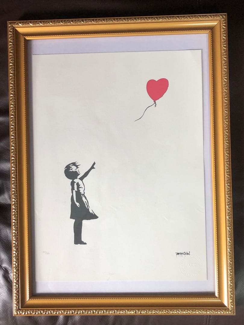 バンクシー ガールズ ウィズ バルーン リトグラフ　BANKSY