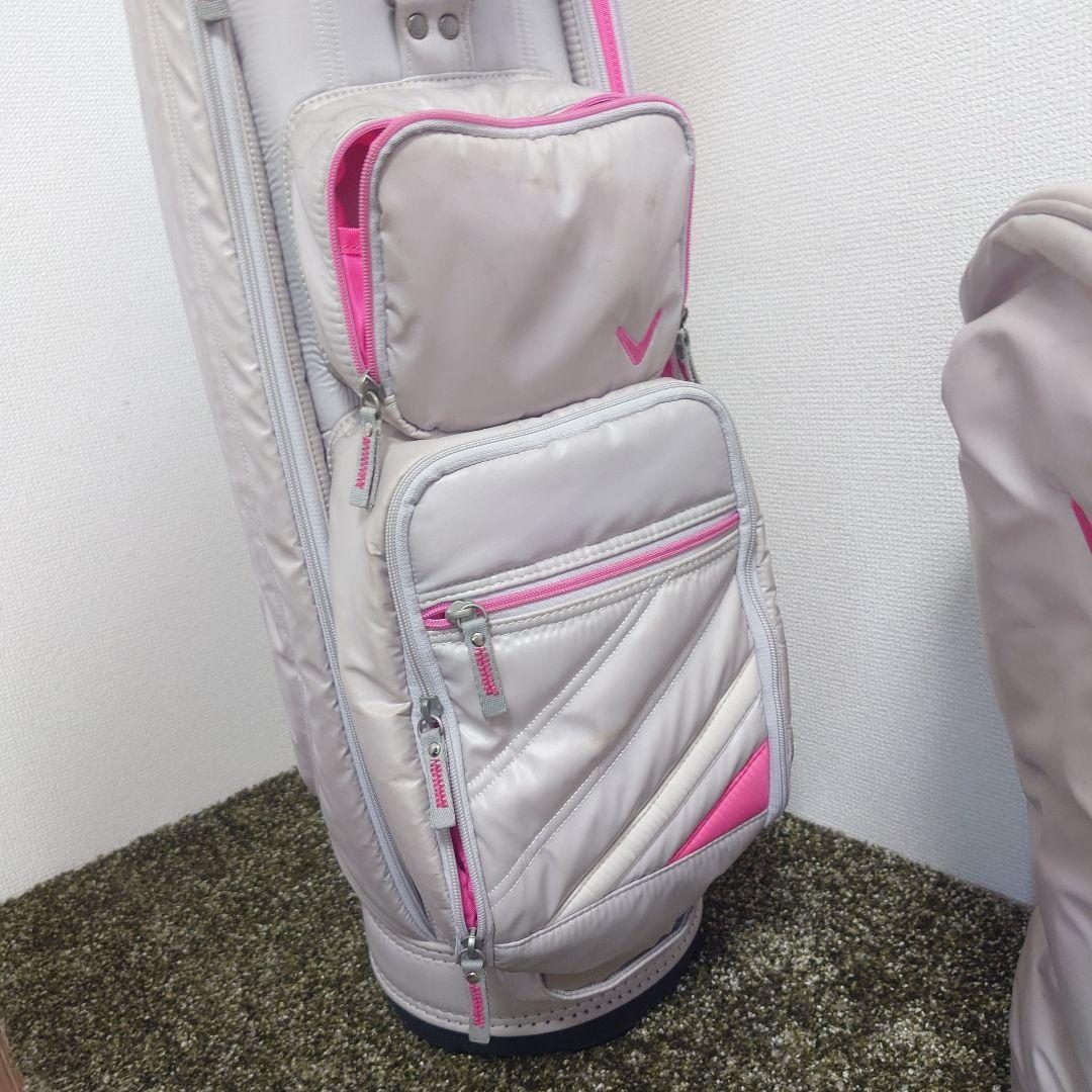 callaway キャディバッグ 8.5型 グレー/ピンク