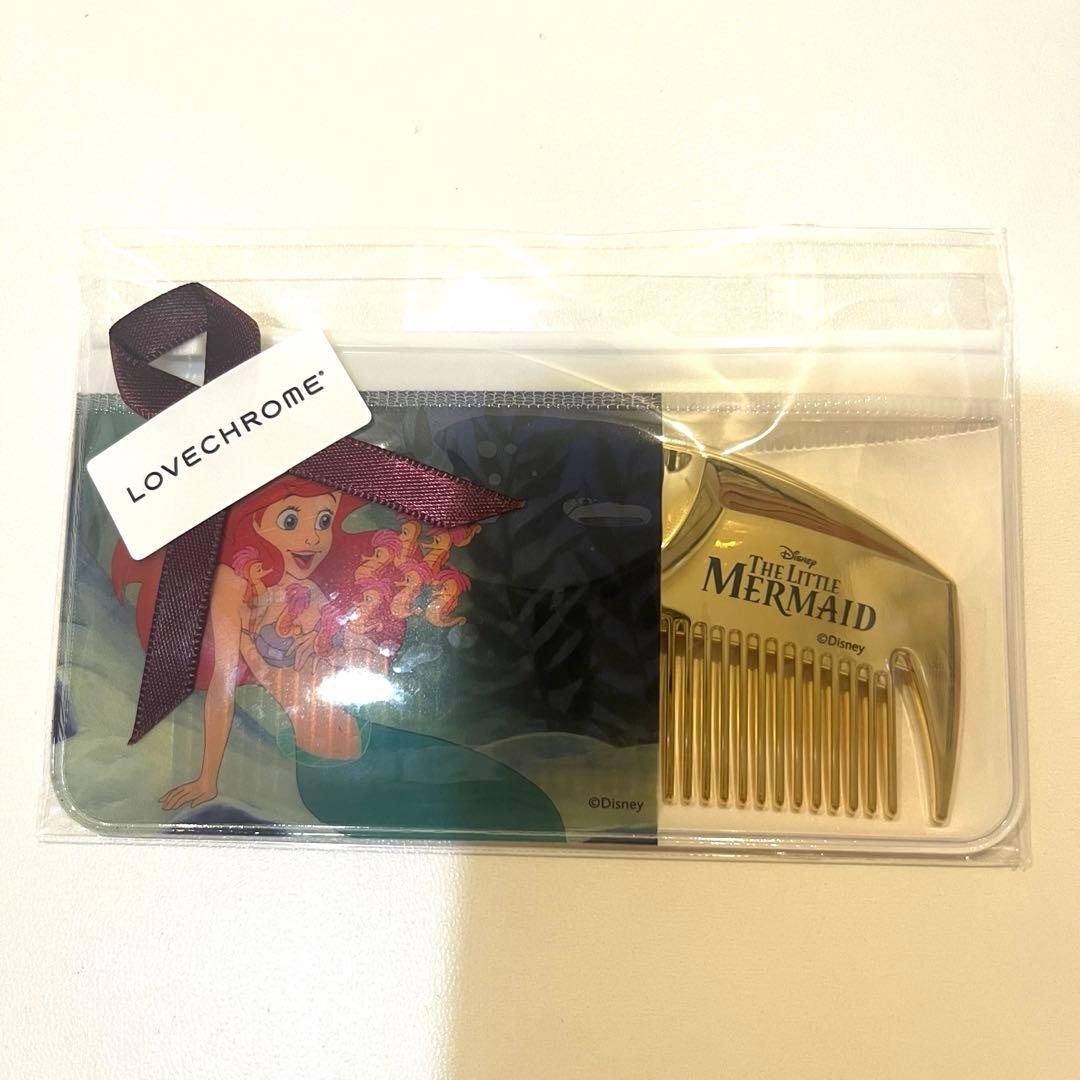 新品未開封 ラブクロム ディズニー アリエル ツキ ゴールド ギフトラッピング付