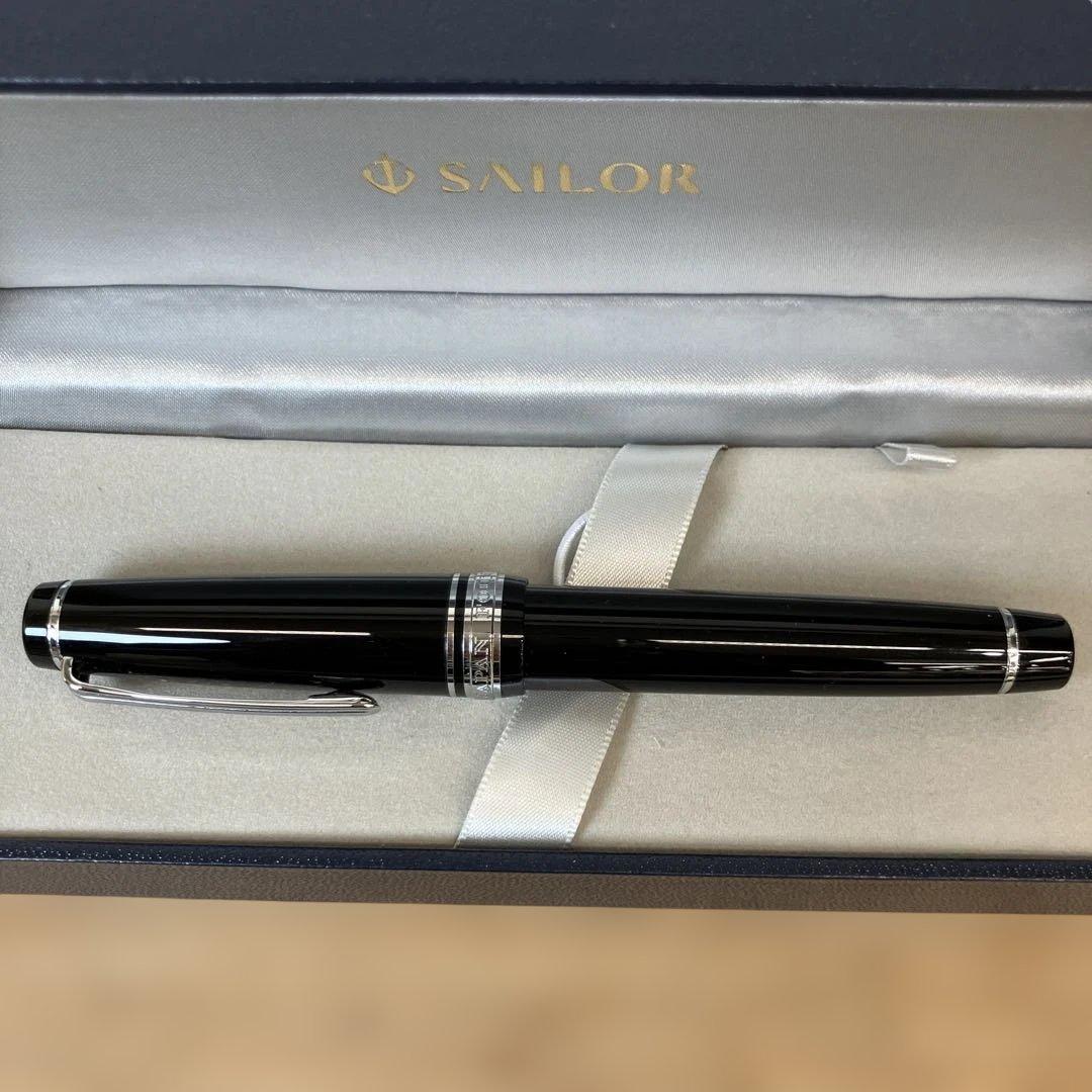 美品 Sailor 万年筆 黒　21K/875