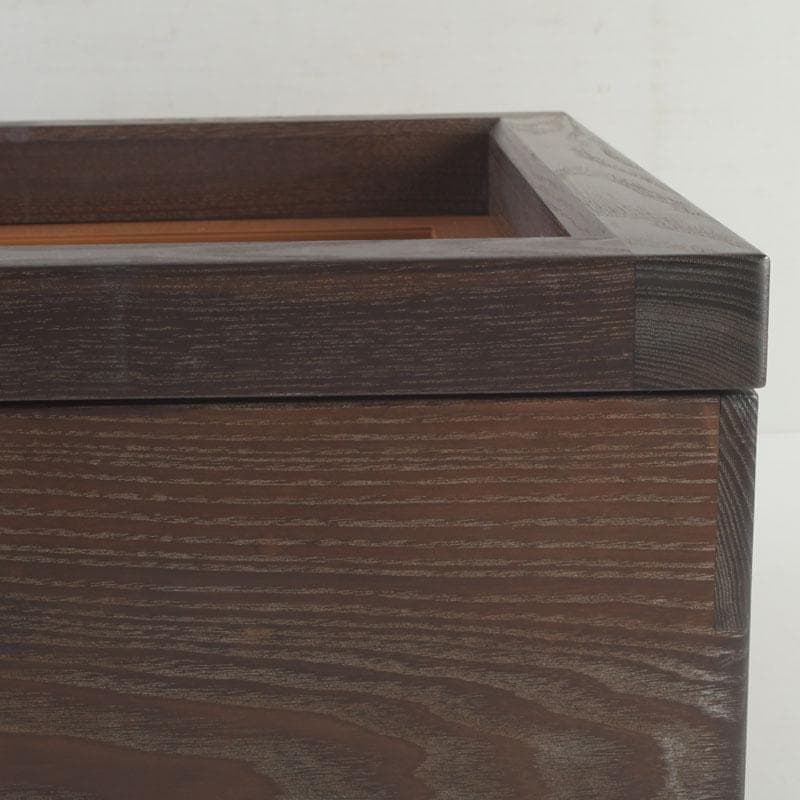 茶道具　桑　麿入子　置炉　炉壇　炉縁　V　9241A