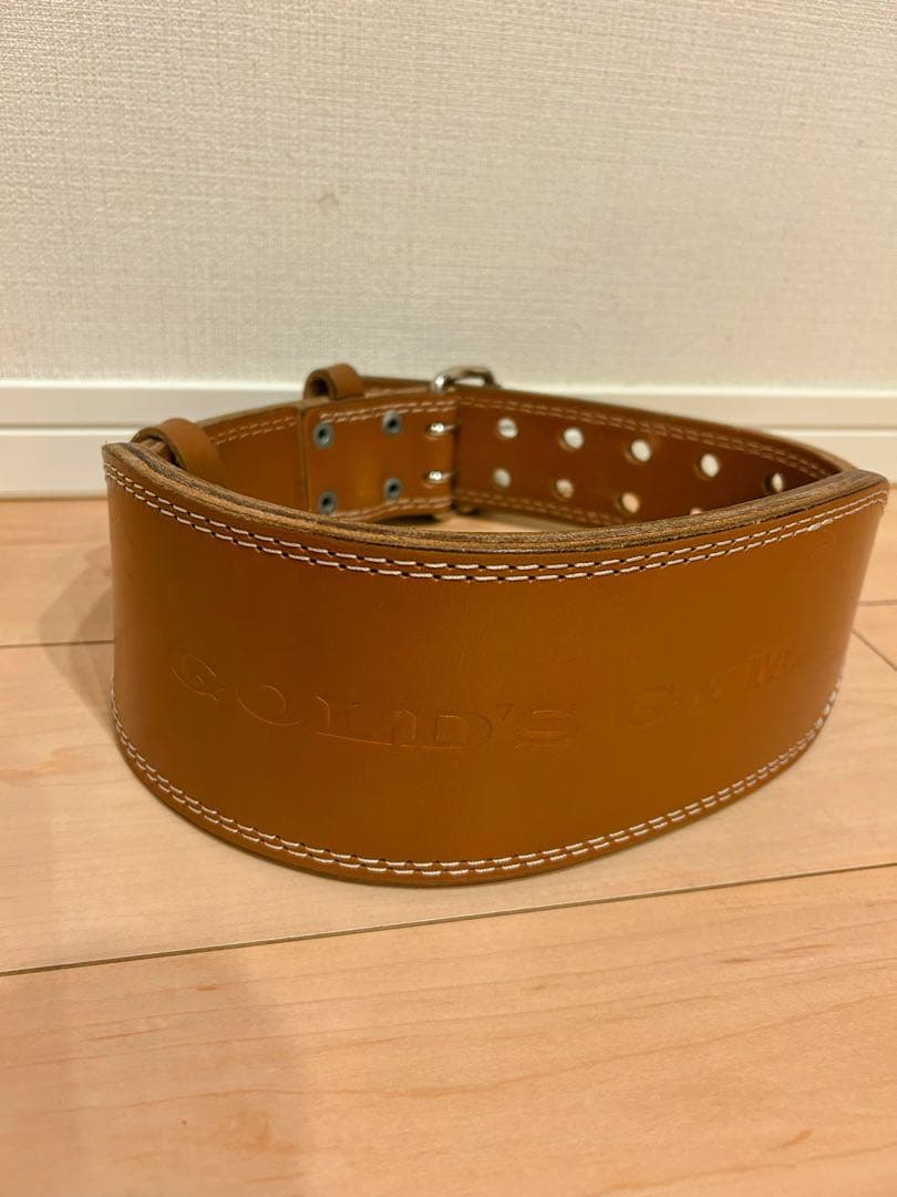 ゴールドジム　プロレザーベルト　パワーベルト　Sサイズ　GOLD'S GYM