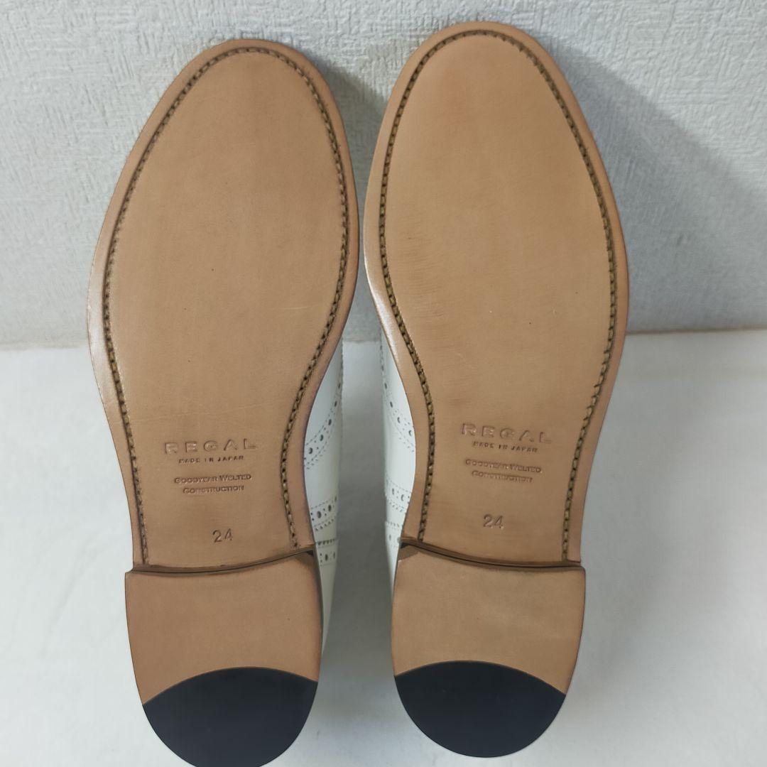 リーガル　ウィングチップ　ダブルモンクストラップ　メダリオン 24cm 未使用品