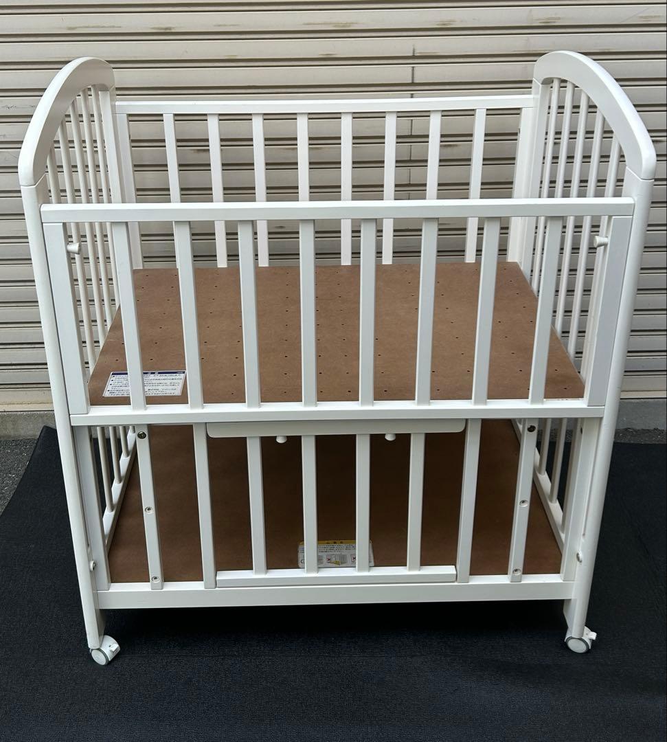 【引取・配達】カトージ　ベビーベッド　ミニタチベッド　ビアンコ2　大阪・尼崎