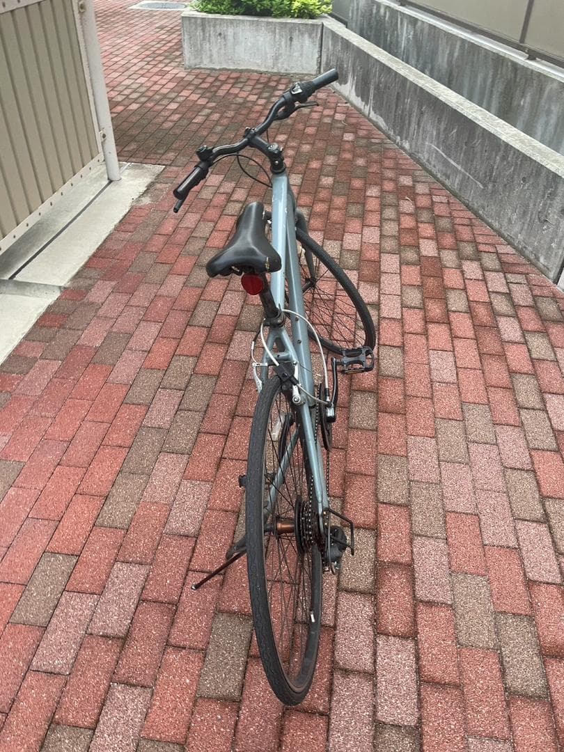 グレー アルミニウムフレーム ロードバイク