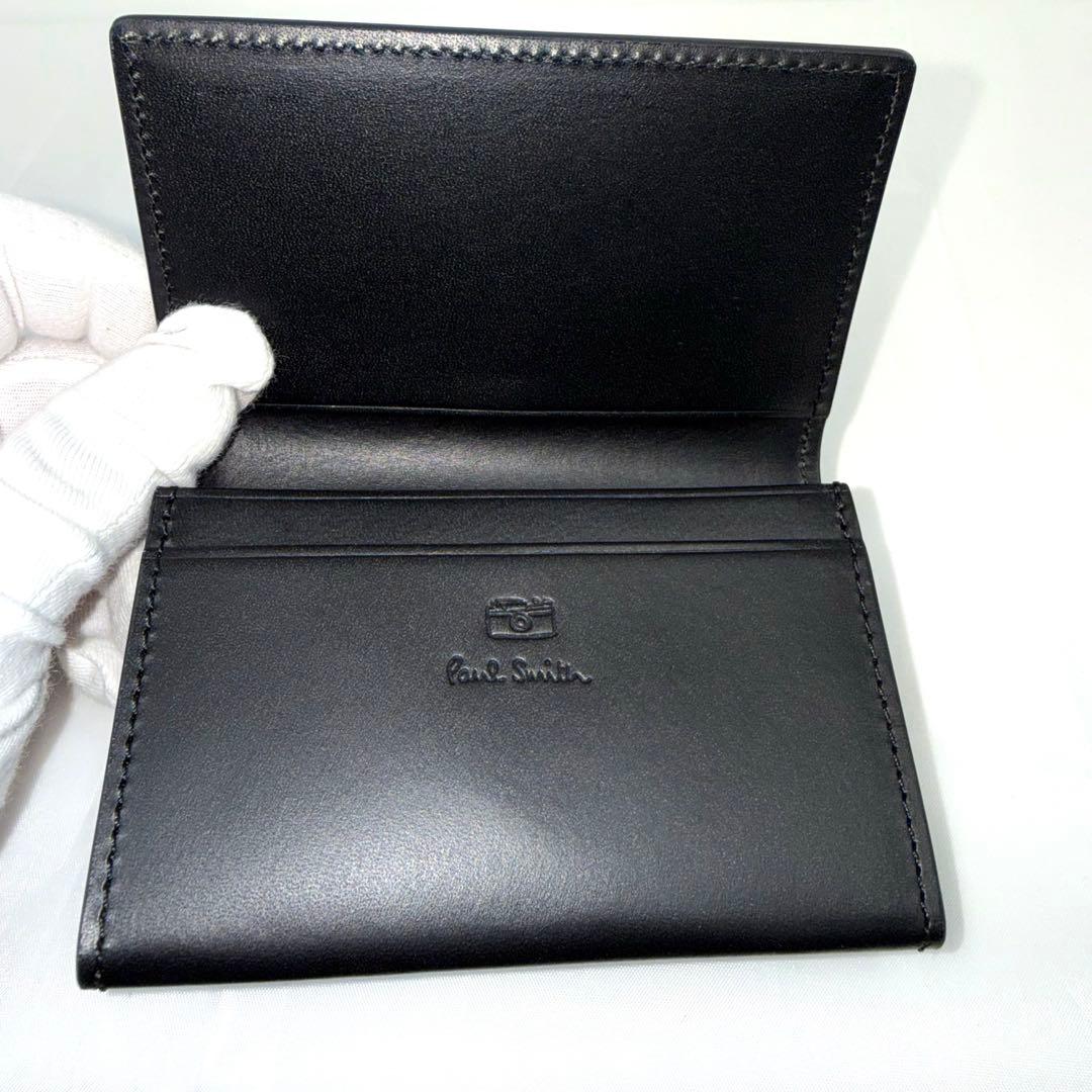 ✨美品✨Paul Smith ポールスミス 名刺入れ 黒 マルチストライプ 箱付