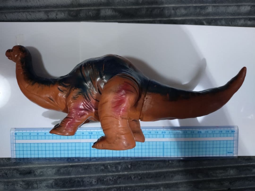 ブルマァク☆ブロントサウルス☆1970年代の希少ソフビフィギュア☆全長約30cm