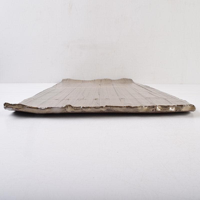 藤野昭作　浮線文　板皿　大皿　共箱　V　R9051H