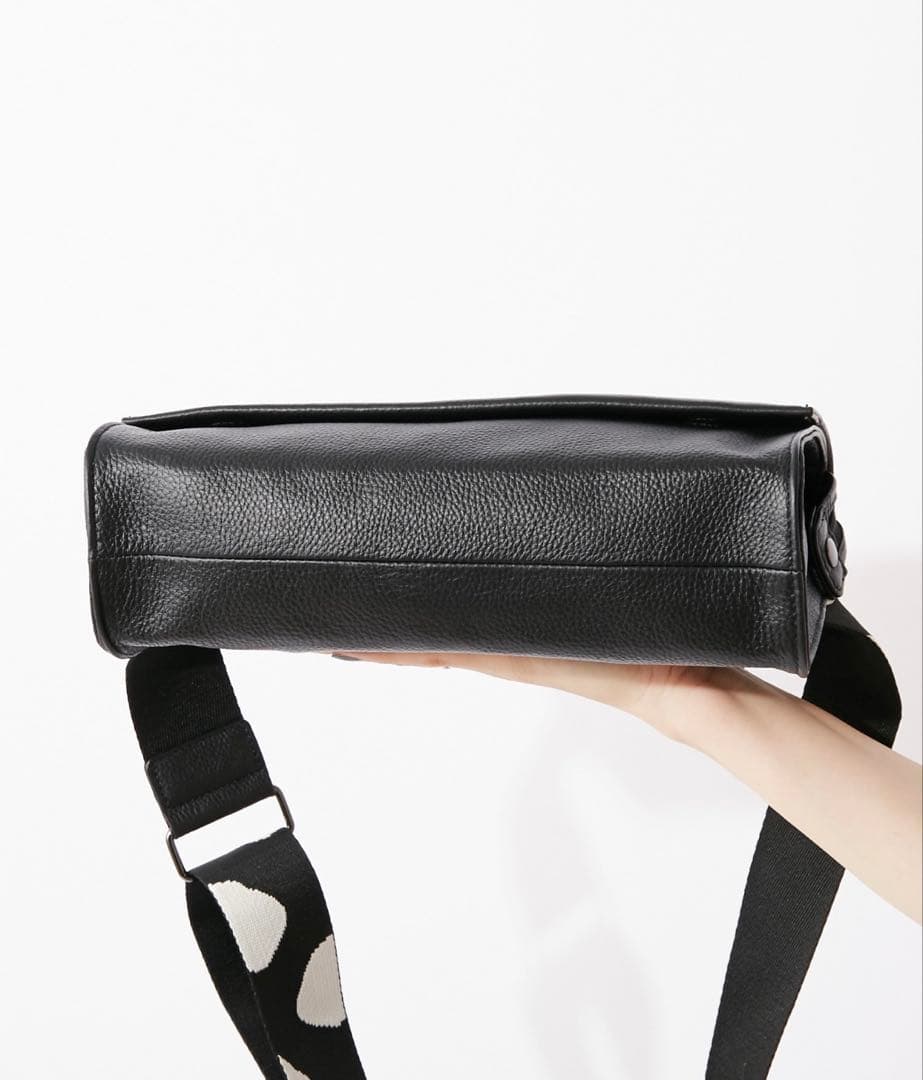 柄ワイドテープショルダーバッグ/ボディバッグ
