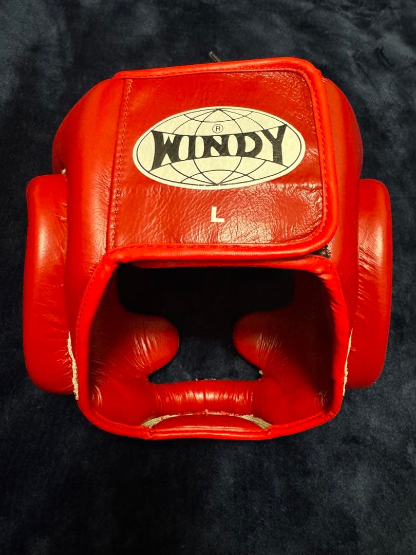 【新品未使用】WINDY ボクシングヘッドギア レッドヘッドガード　Lサイズ