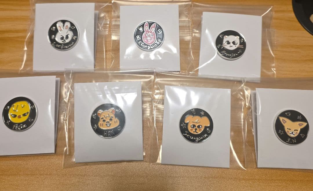 StrayKids スキズ 展示会 ランダムピンバッジ 7種