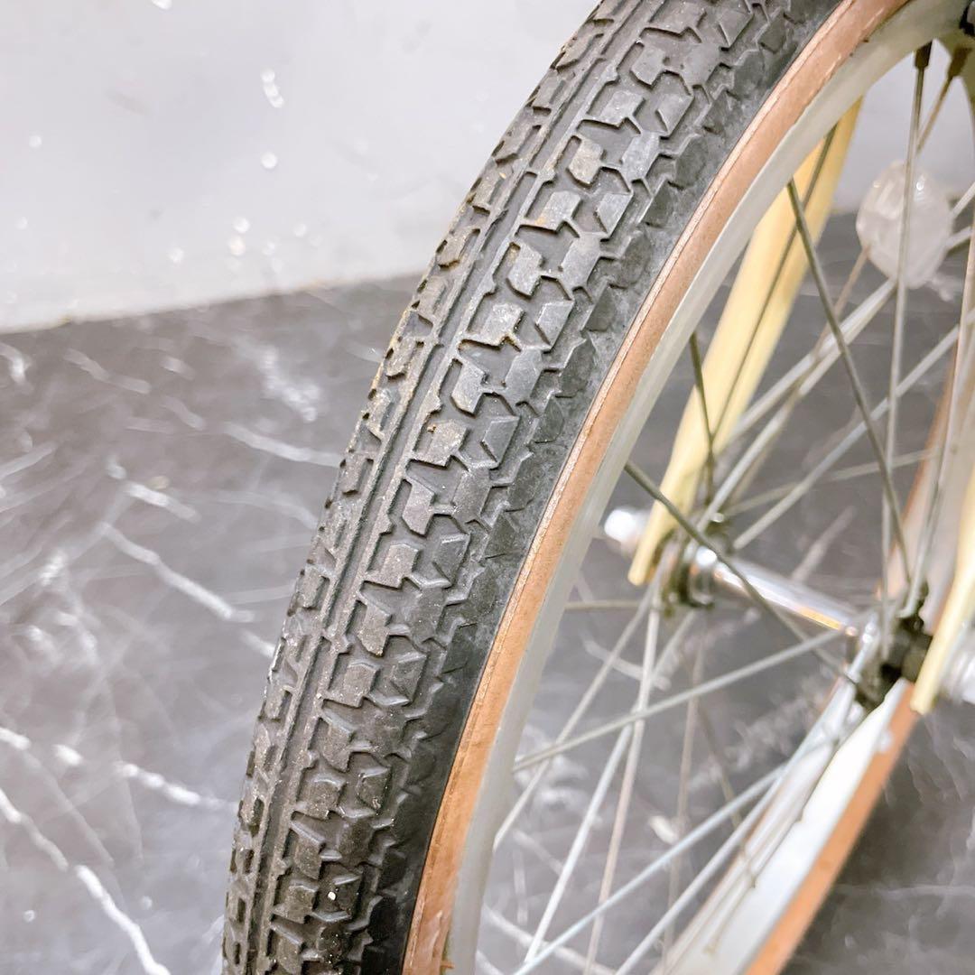 【937】《関西 引き取り》子供用自転車 ブリヂストン HACCHI クリーム