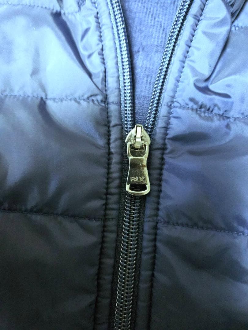 送料無料/超美品　RLX ネイビー キルティングジャケット（M)