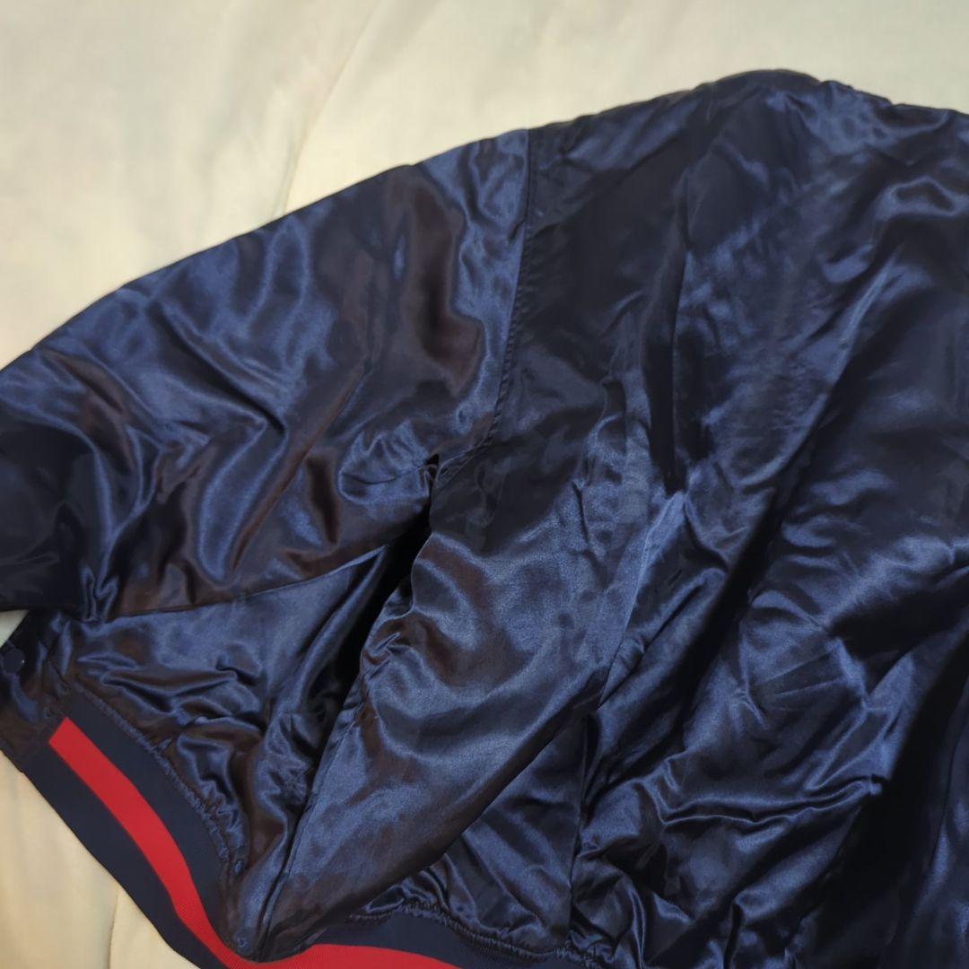 ！！mantle様！近鉄バファローズ フルスナップ ナイロン スタジャン 紺 赤