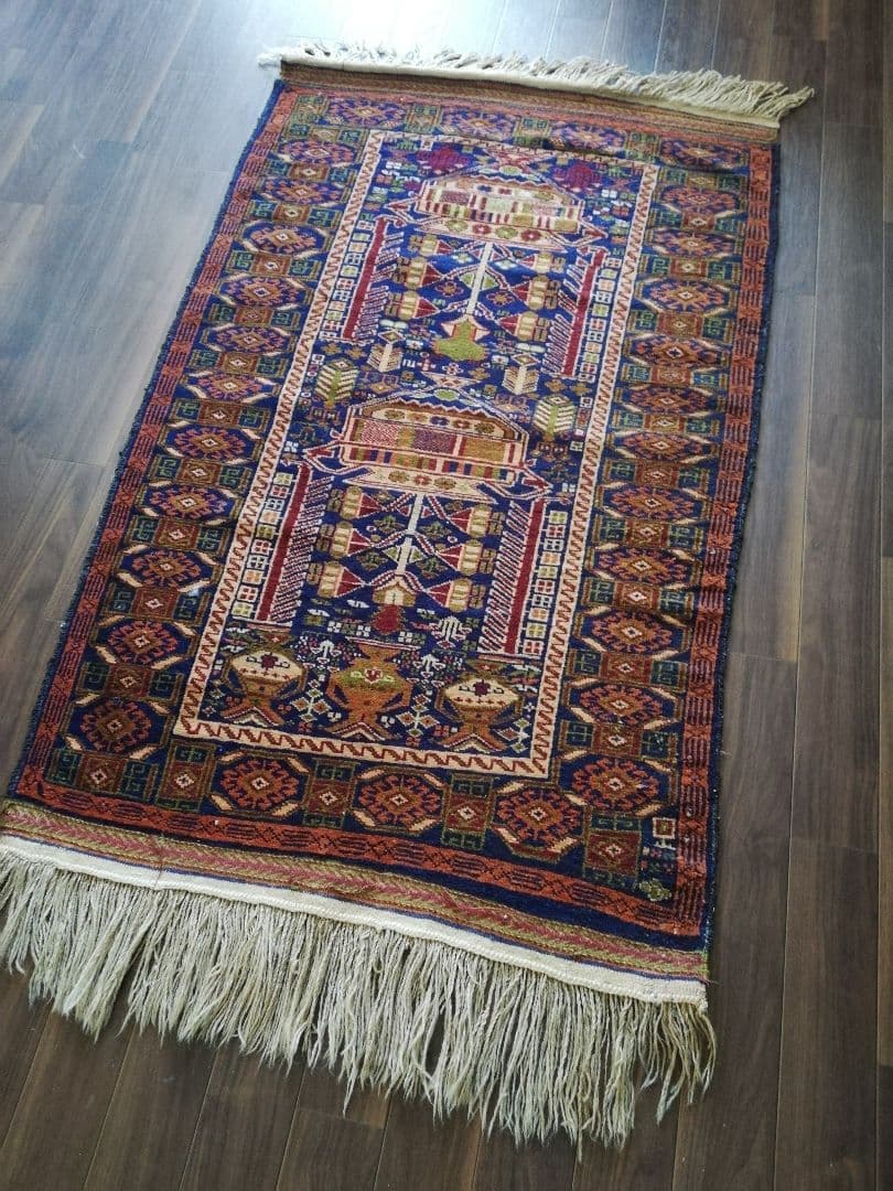 極美品♪バルーチ族のヴィンテージターキッシュラグ　アフガニスタン　ペルシャ絨緞