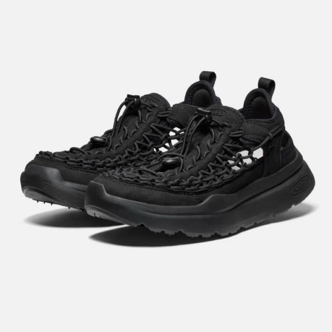 KEEN キーン ウィメンズ ユニーク ダブルケー23.5cmブラック×ブラック