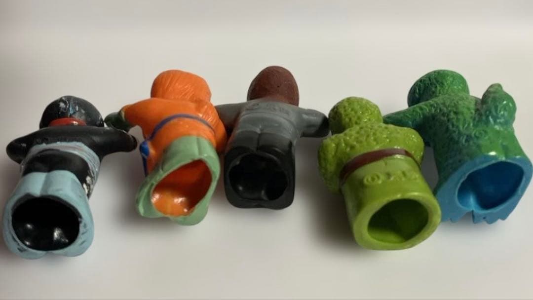 仮面ライダー指人形/ソフビ　10体　昭和　当時もの　東映