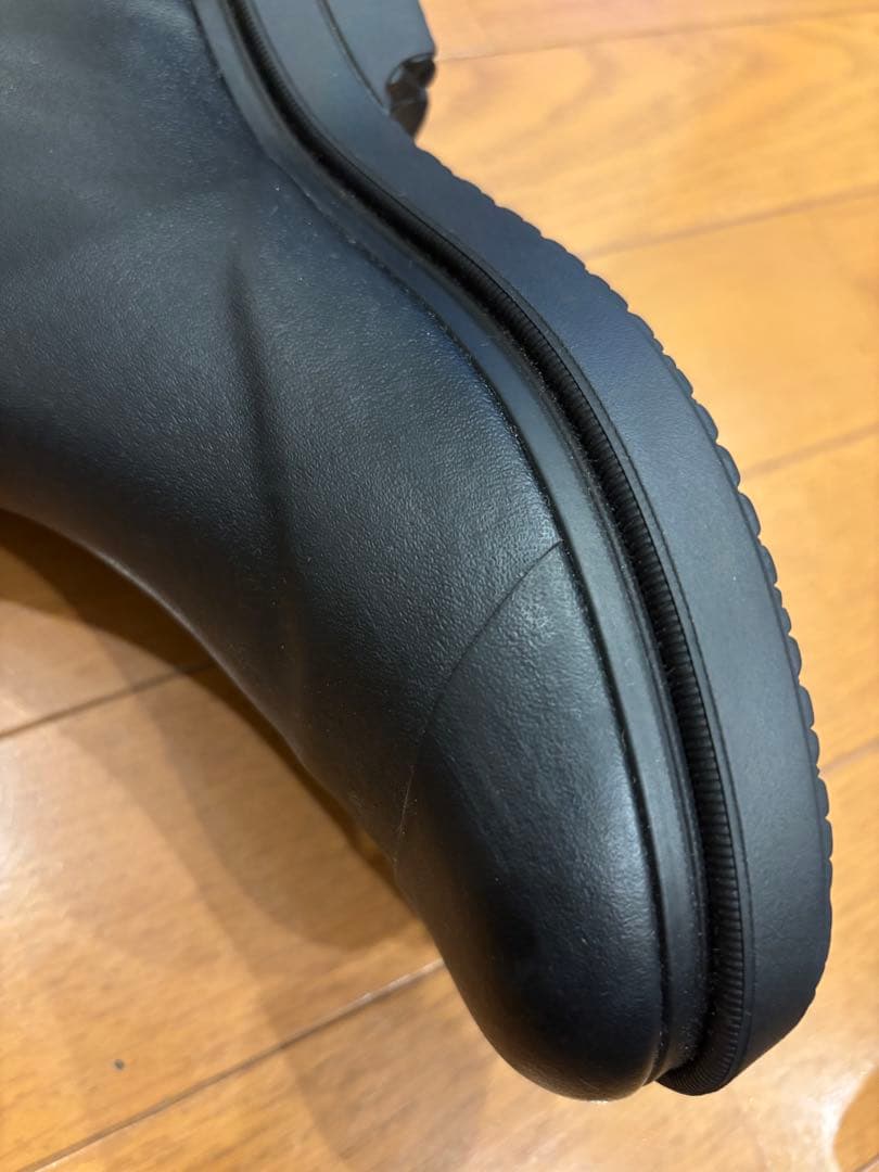 CHANEL シャネル　ラバーロング レインブーツ ハイブーツ36 試着のみ