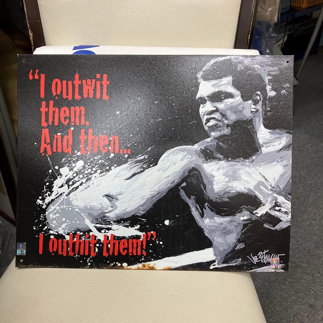 最終価格‼️売り切り‼️モハメドアリ　　ブリキの看板