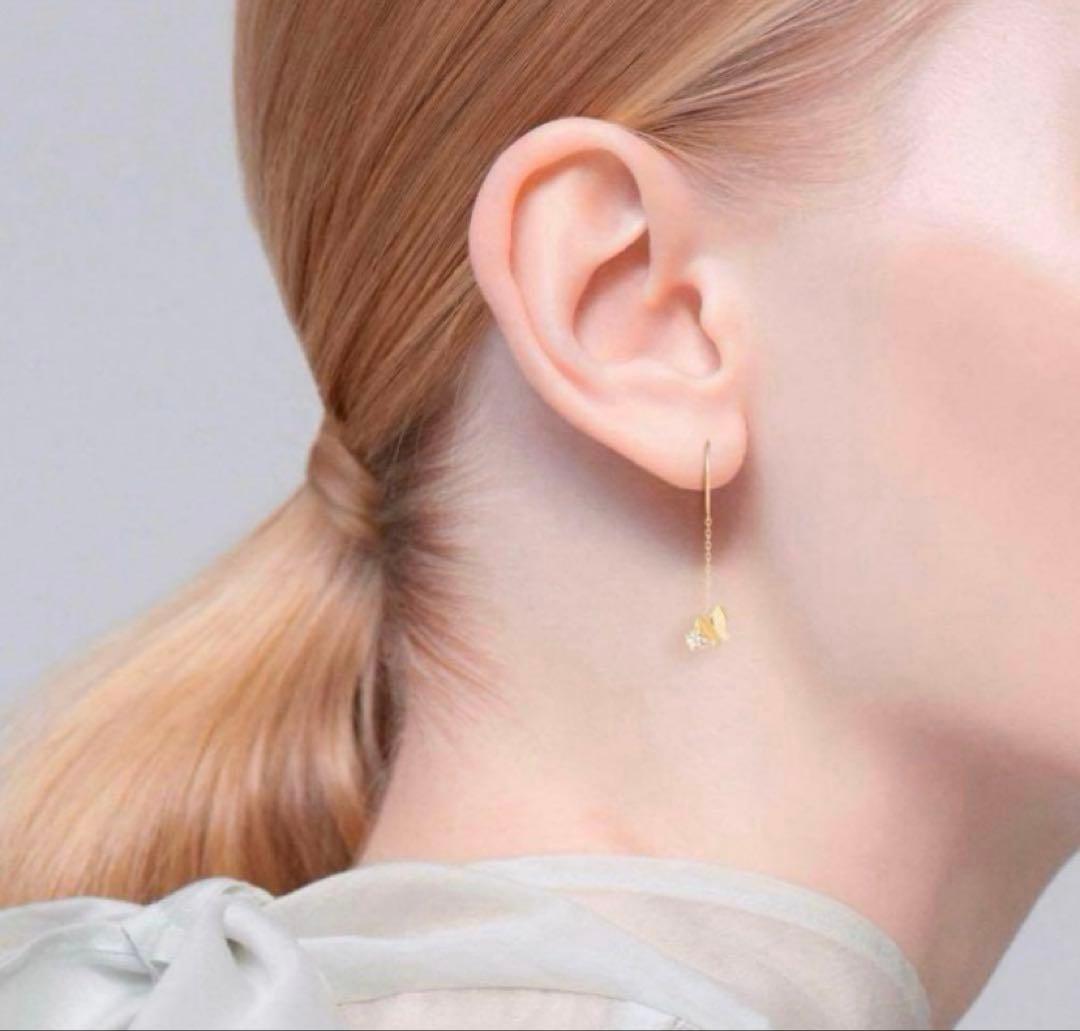 本日限定価格！美品 AHKAH アーカー パピヨンブリリアンプチ ピアス ２個