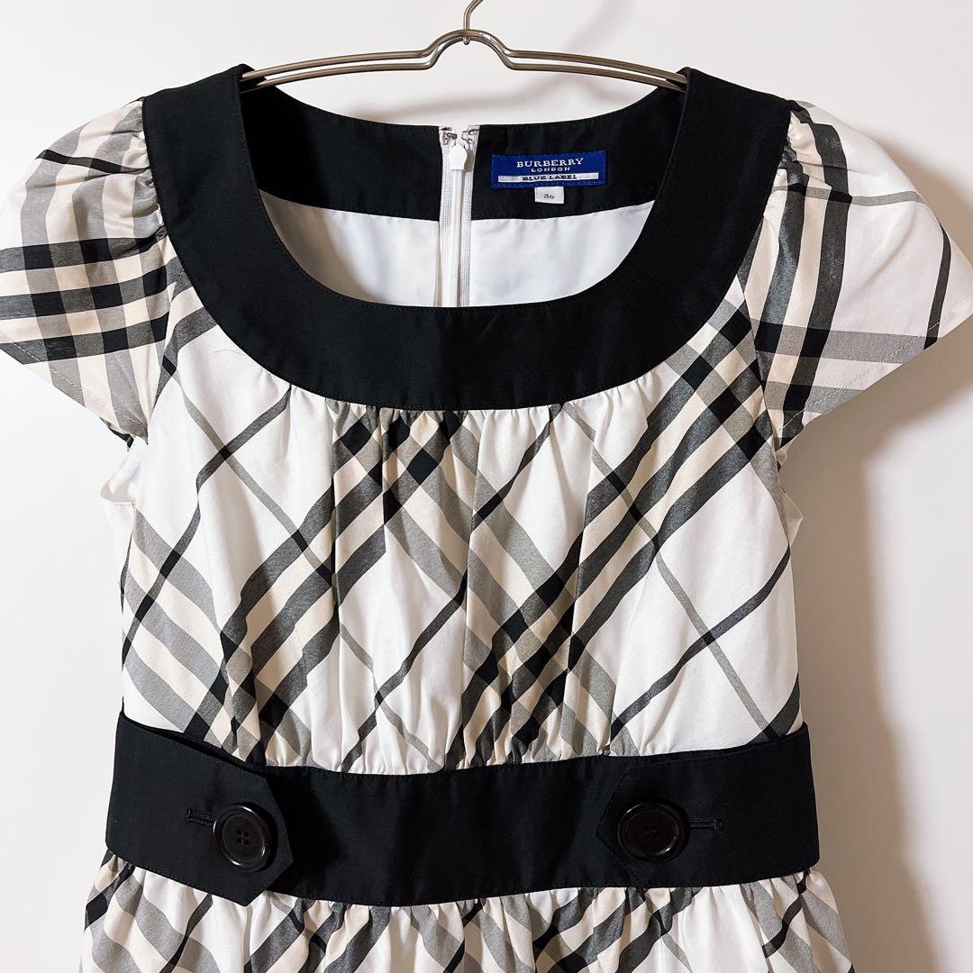クリーニング済み✨ BURBERRY バーバリー　ワンピース　ノバチェック　36