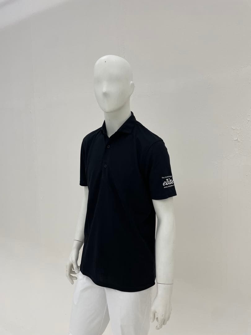 エリートグリップ　無地半袖ポロシャツ　ブラック　L 新品