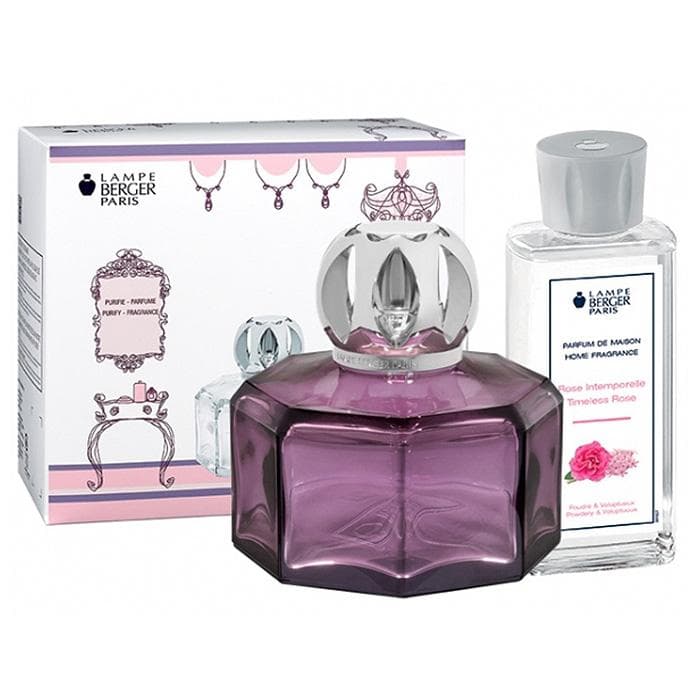 新品未使用　ランプベルジェ アロマランプ パープル アロマオイル 180ml付き