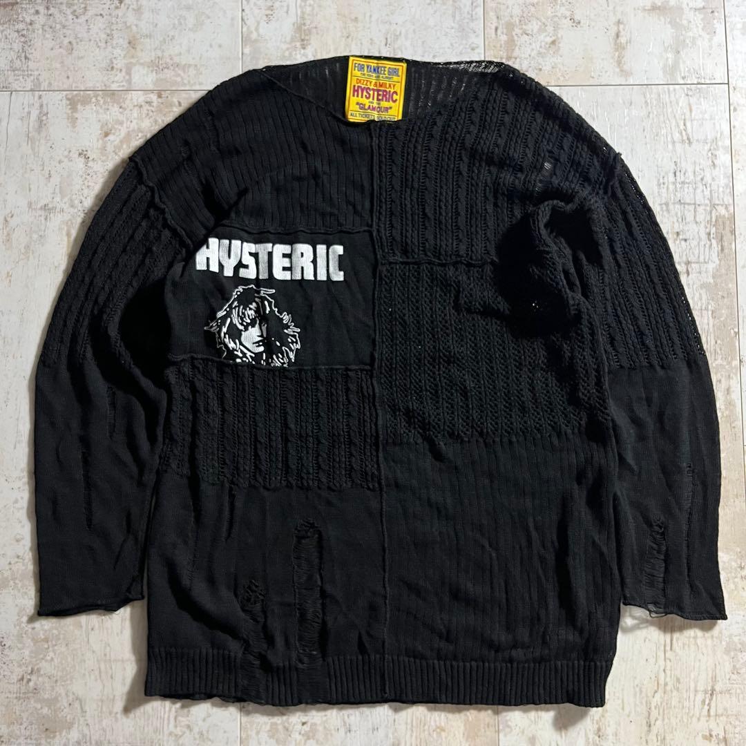 HYSTERIC GLAMOUR ヒステリックグラマー クラッシュ セーター