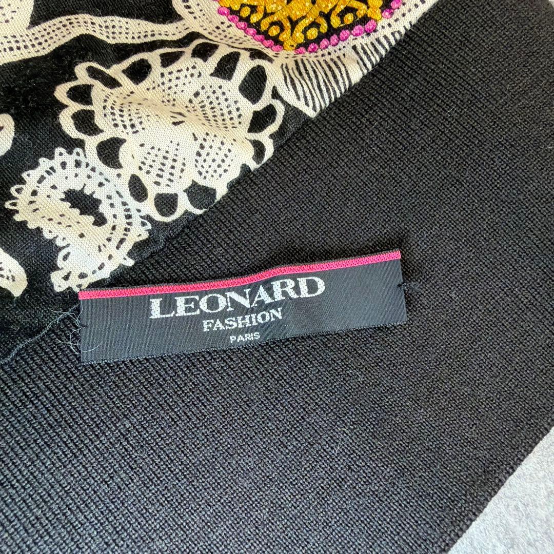 LEONARD レオナール シルクウール カーディガン Mサイズ