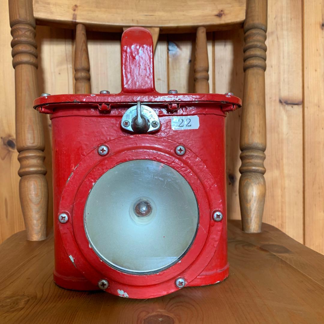 アンティーク 船の乾電池式応急燈