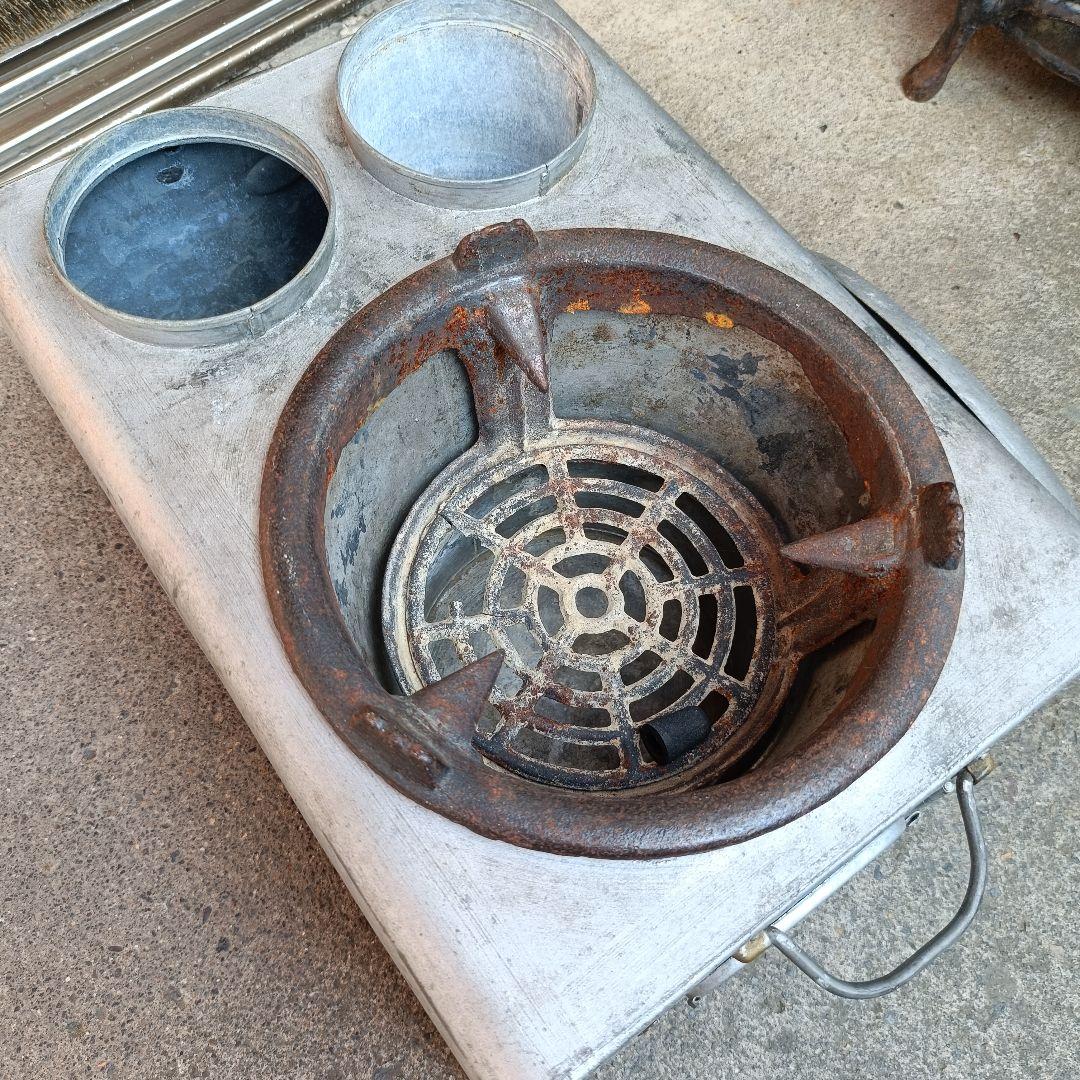 【当時物 貴重】 特許 キネンコンロ 持ち手付 状態良 酒燗器