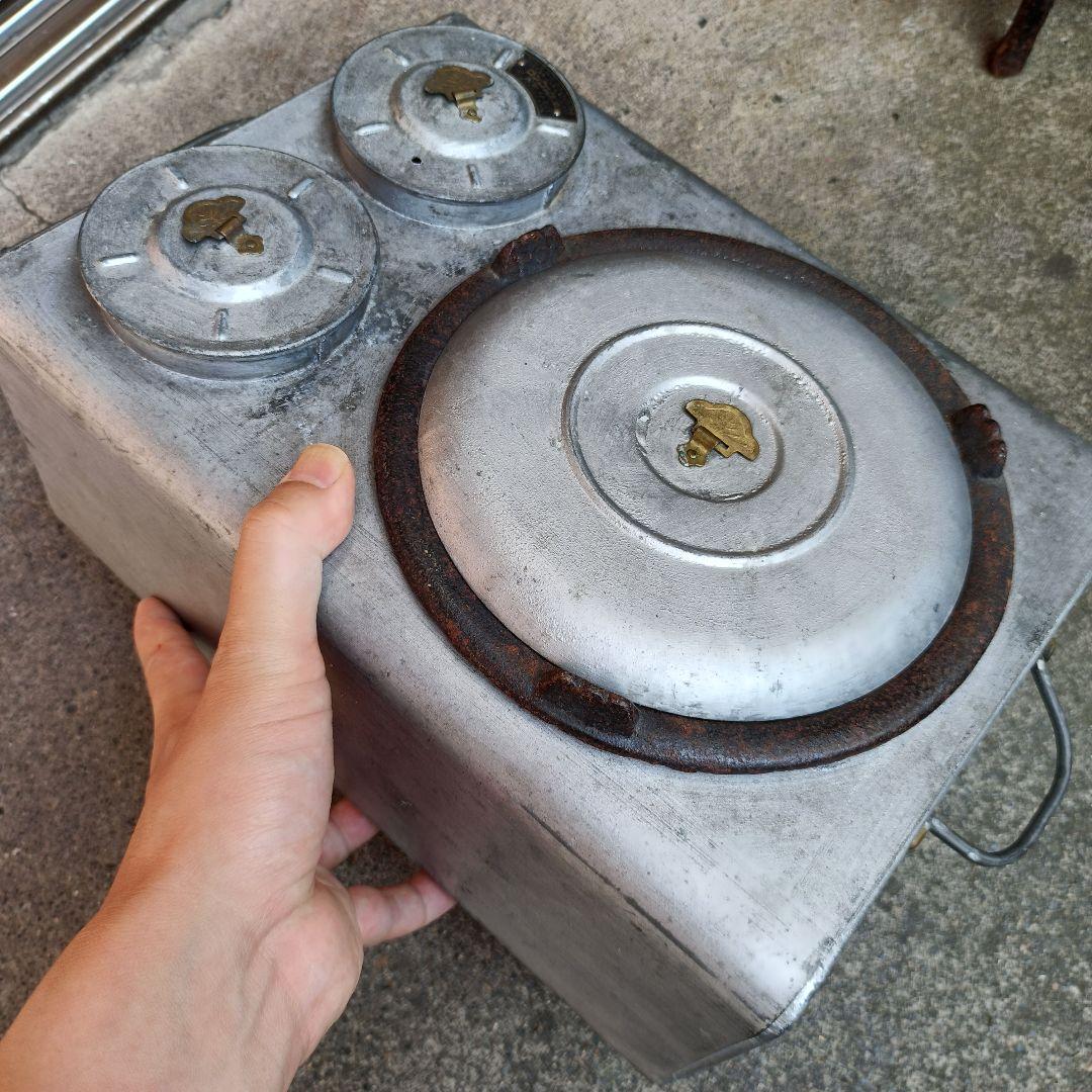 【当時物 貴重】 特許 キネンコンロ 持ち手付 状態良 酒燗器