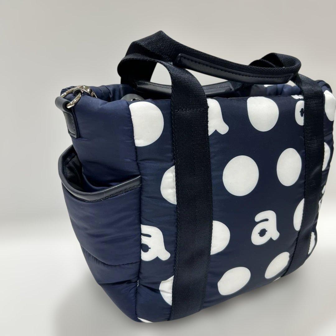 新品❤️アルチビオ❤️ネイビーブルー 水玉 バッグ