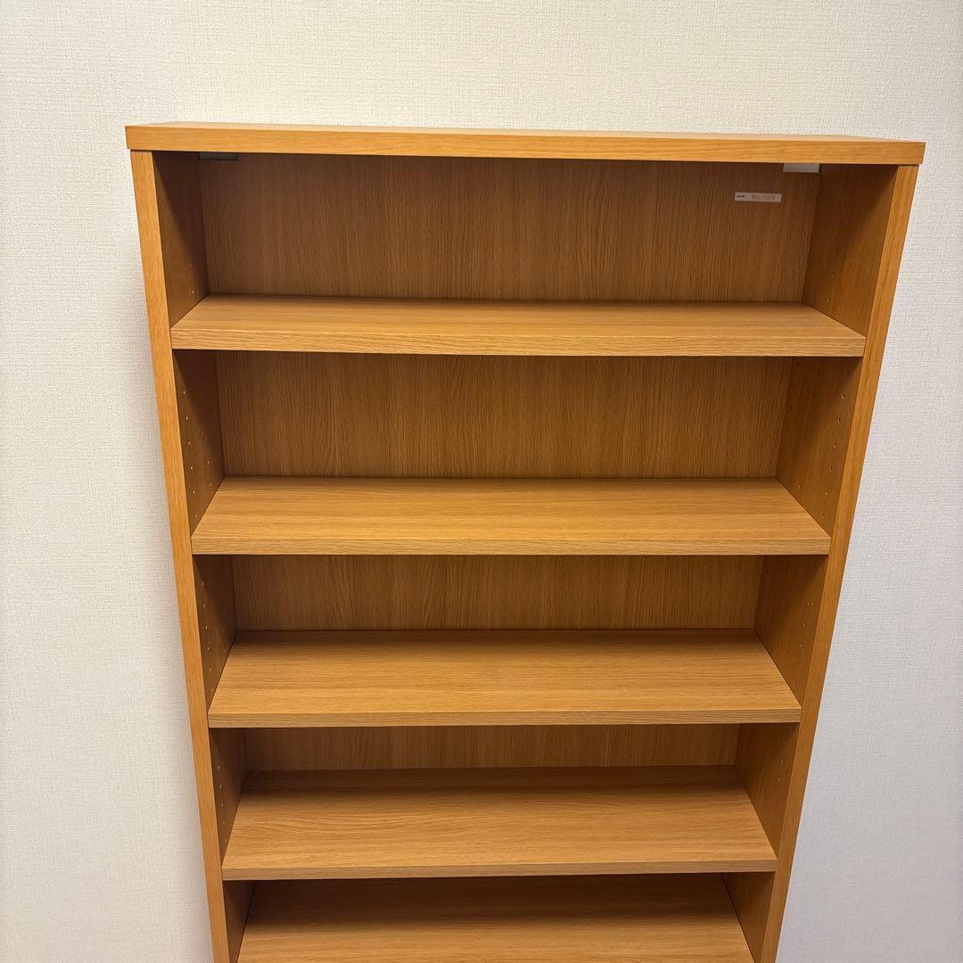 【無印良品】オーク材薄型ラック・ワイド大・奥行２２ｃｍ②