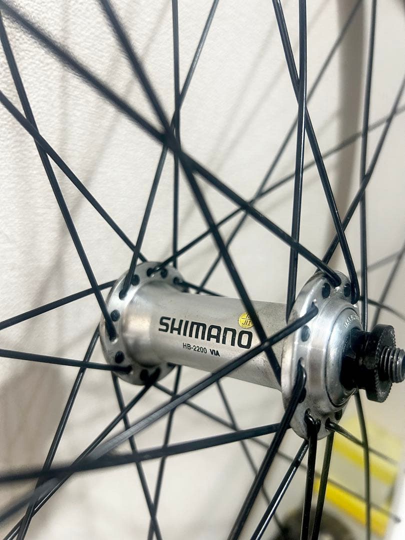 【Bianchiビアンキ】純正limitedホイール前輪◆貴重なカッコいい白リム