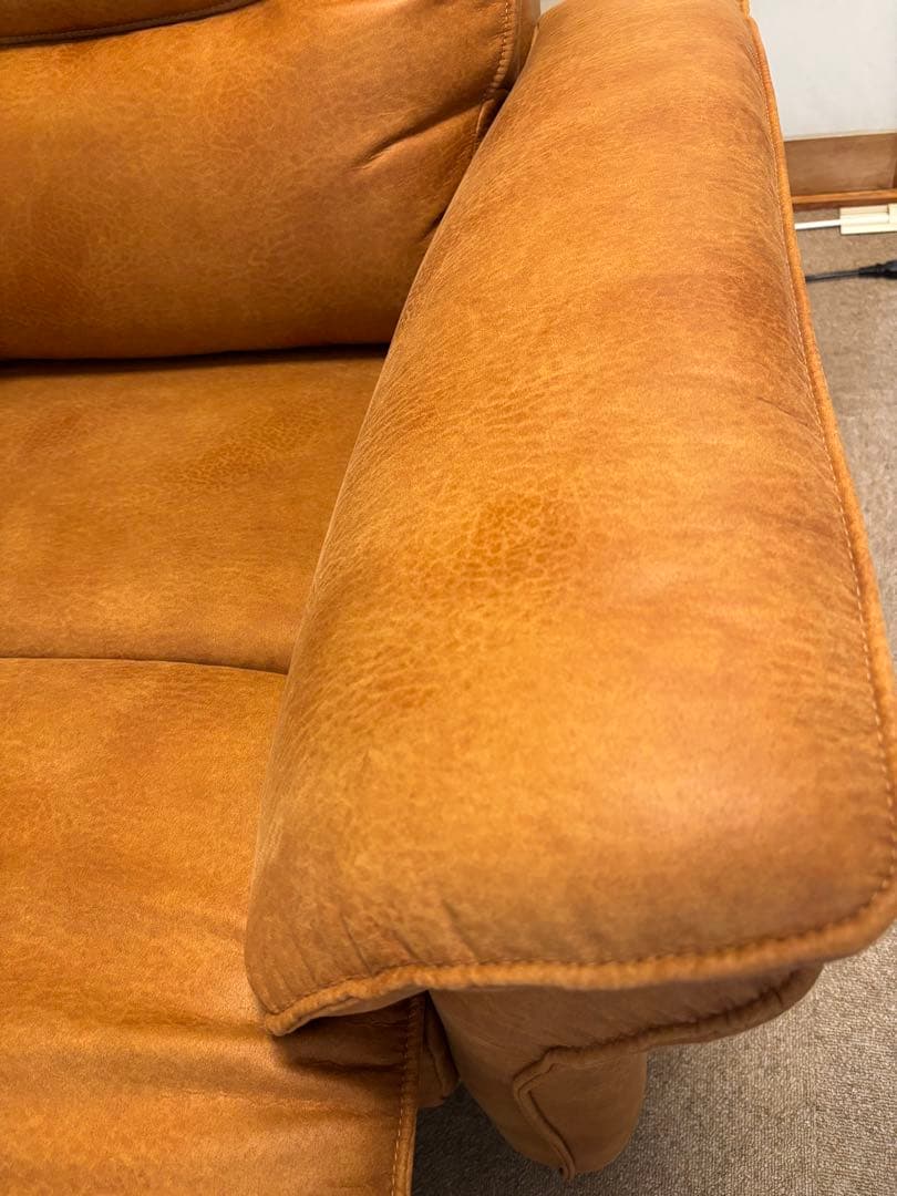 ブラウン リクライニングソファ　２モーター