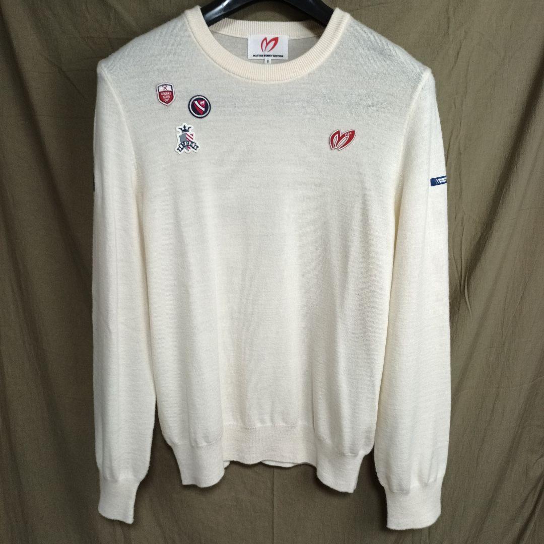 MASTER BUNNY EDITION カシミヤ混セーター ホワイト系 メンズ